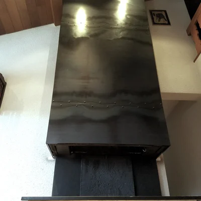 Couverture de cheminée monumentale, Quaix-en-chartreuse (décoration)